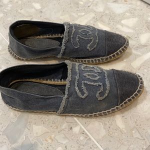 Denim Chanel espadrilles